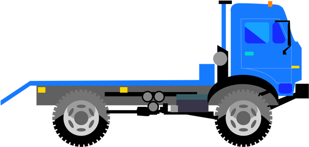 Flatbed Truck Clipart Free - Png Download (700x700), Png Download