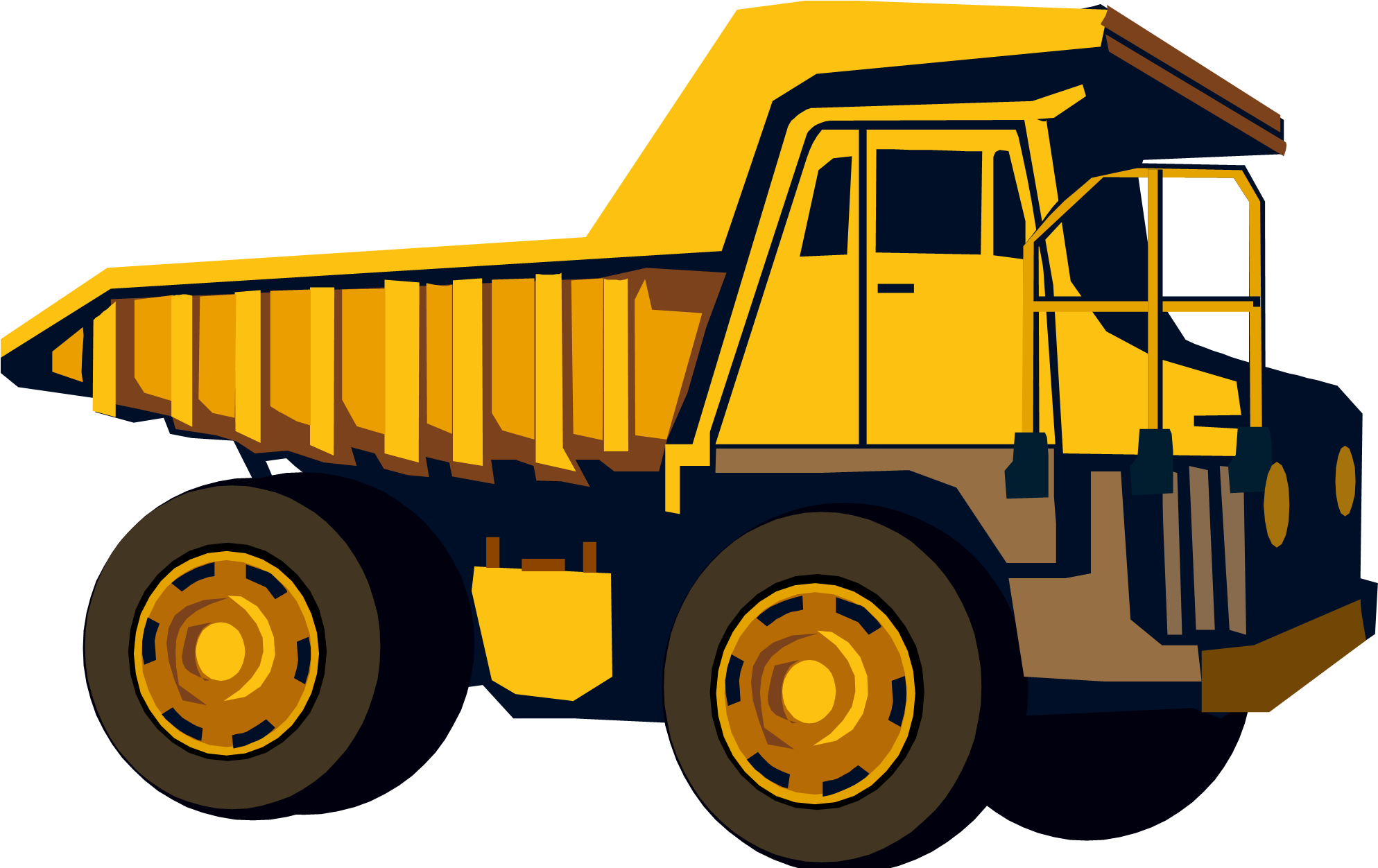 Clipart Of Dump, Trucks And Benz - Png Download (1993x1251), Png Download