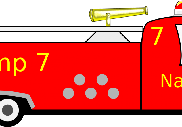 Flame Clipart Truck - Png Download (640x480), Png Download