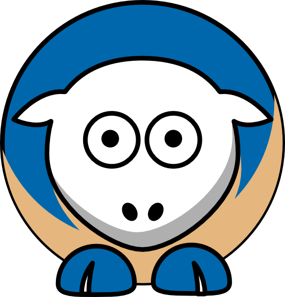 Sheep - Hampton Pirates - Team Colors - College Football Clipart (576x600), Png Download