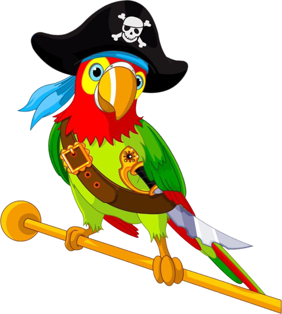 Pirate Parrot Women's Printed Tank Clipart (934x1040), Png Download