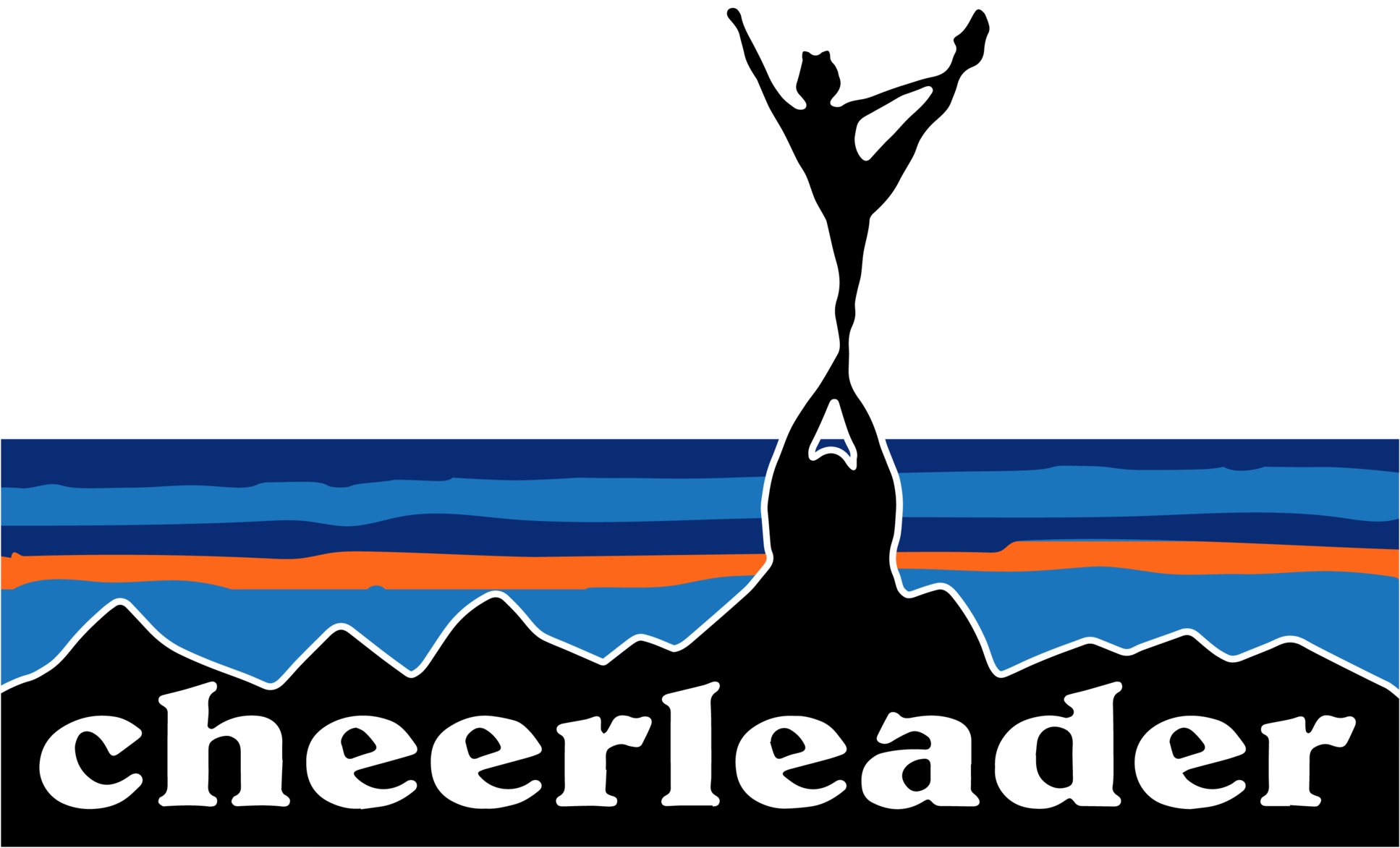 Cheerleader Landscape T-shirt Clipart (2048x1323), Png Download