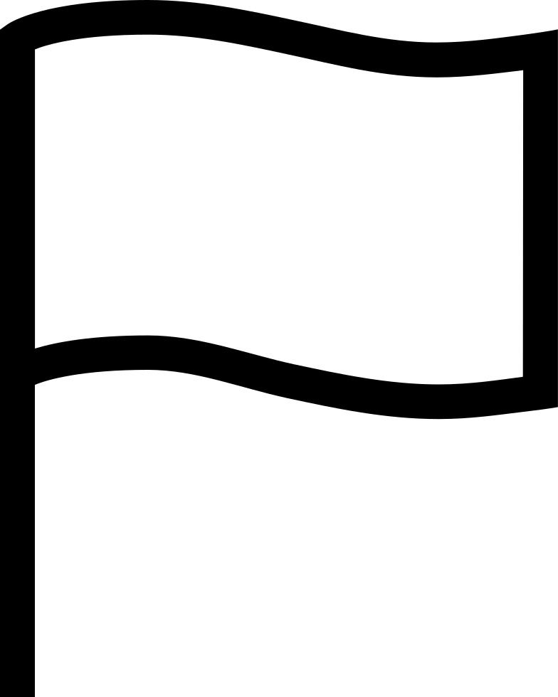 Ios Flag Outline Comments Clipart (784x980), Png Download