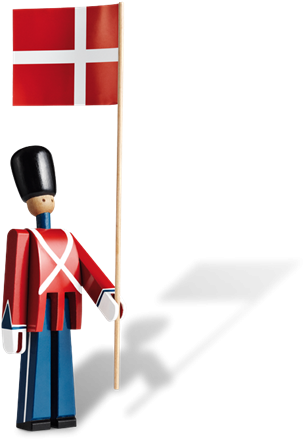 Kay Bojesen Garde Med Flag Clipart (610x610), Png Download