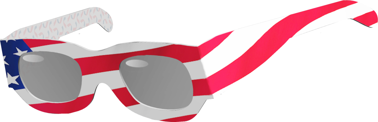 American Flag - American Paperwear Clipart (1280x414), Png Download