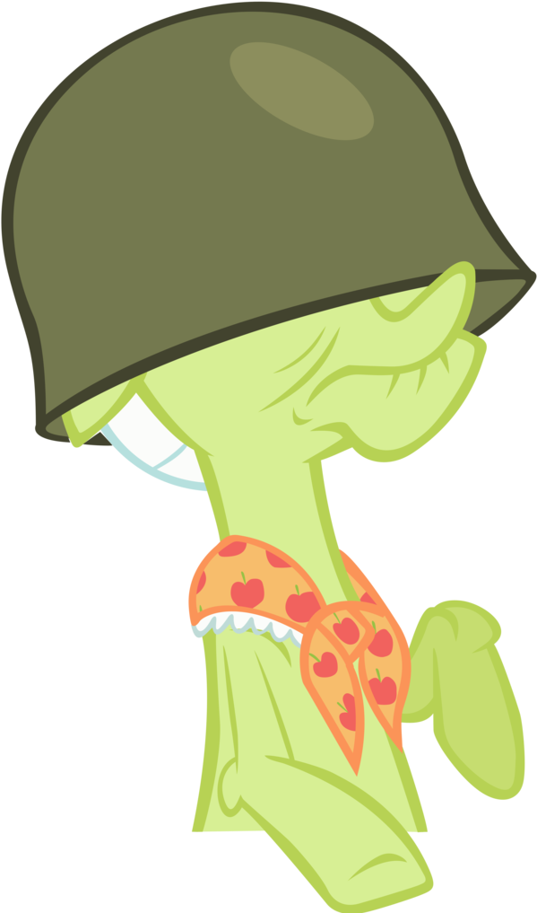 Artist Danton Damnark Granny Smith Helmet Clipart (627x1024), Png Download