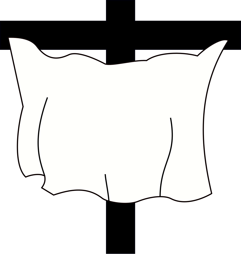 Meuble Héraldique Voile Sur Mât En Croix Chrétienne Clipart (971x1024), Png Download