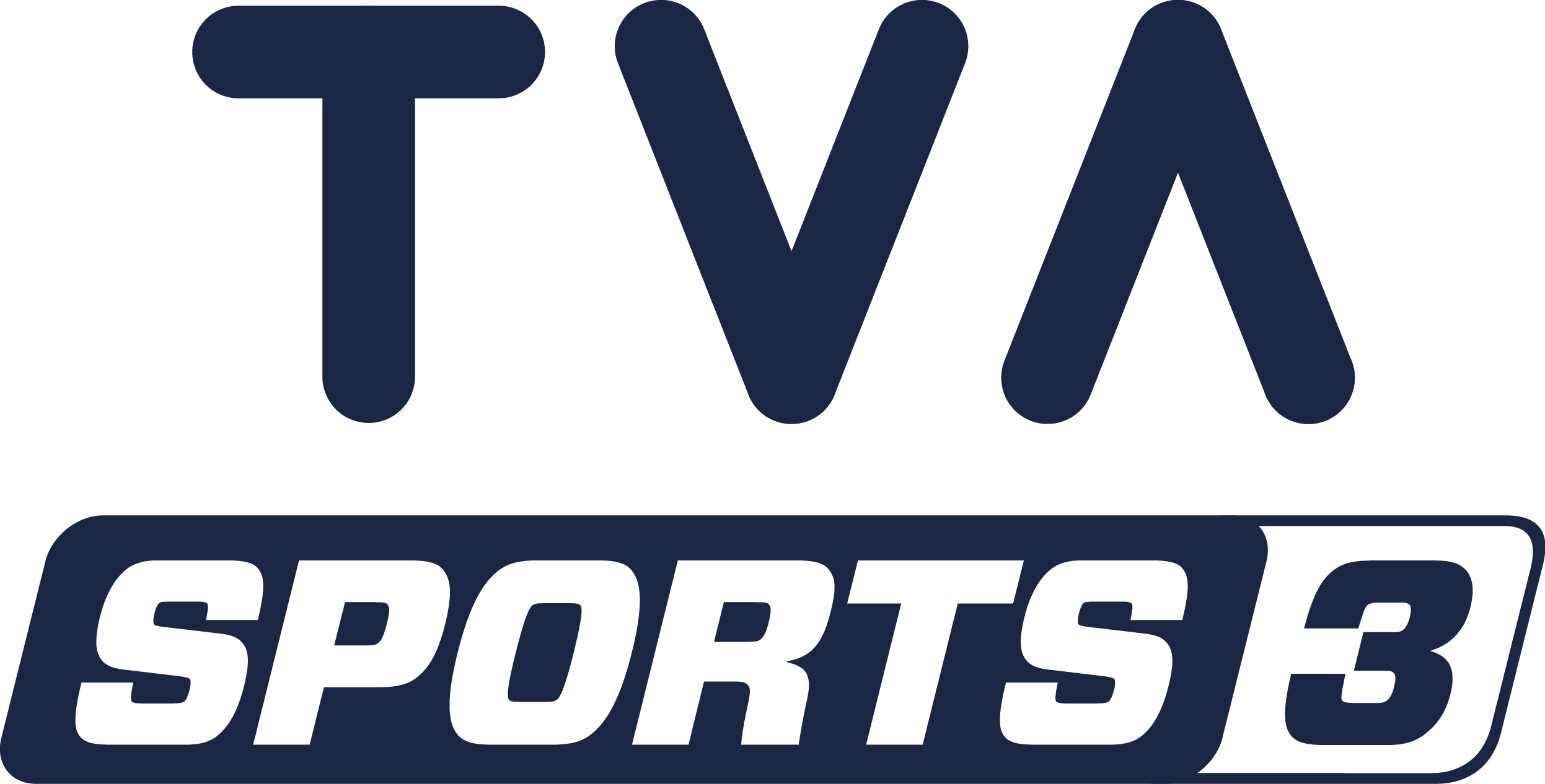 Logo Tva Sports Clipart (2493x1266), Png Download