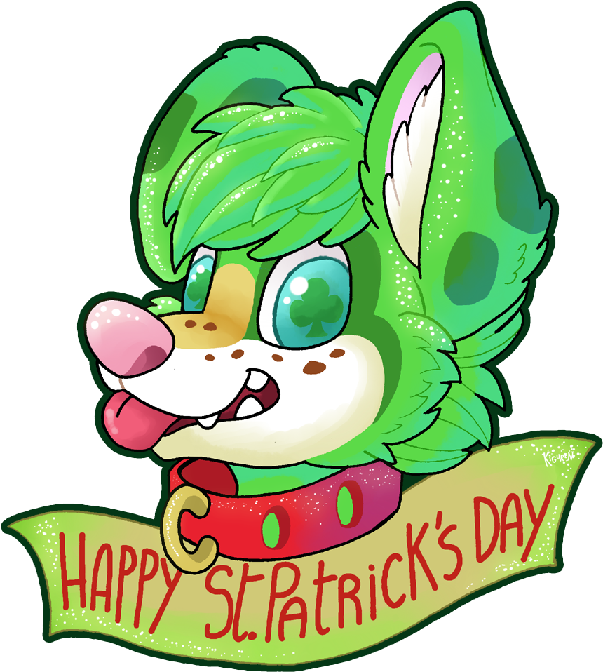Clipart Dogs St Patrick Day - Png Download (895x1000), Png Download