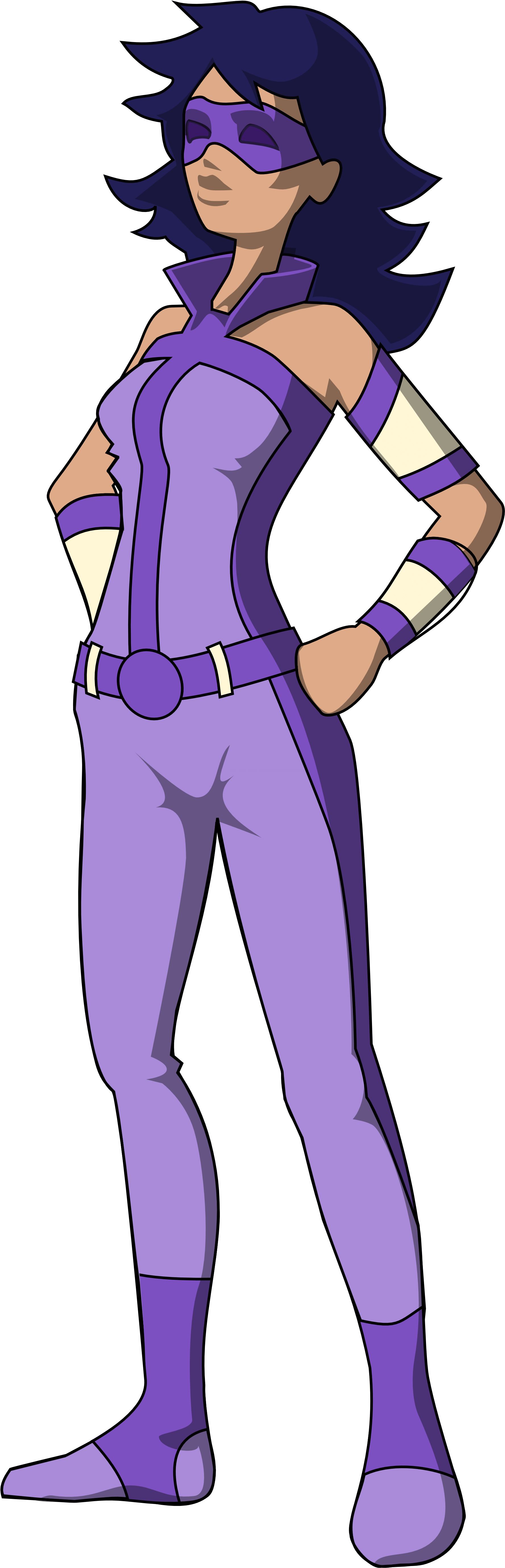 Superhero Girl Clipart - Png Download (1969x5784), Png Download