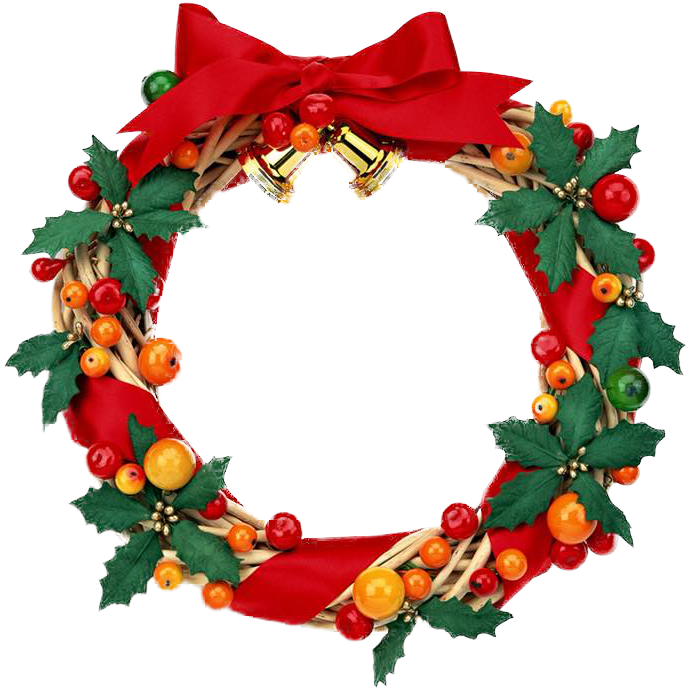 Fruit Wreath Clipart (702x700), Png Download