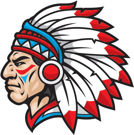 Printed Warrior Indian Native Clipart (600x600), Png Download