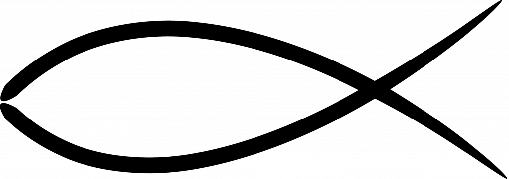 Download Pretty Christian Fish Clipart - Png Download (1024x361), Png Download