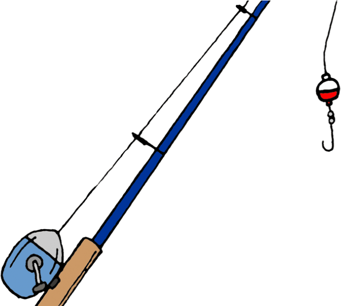 Hook Clipart Fishing Rod - Png Download (640x480), Png Download