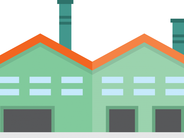 Factory Clipart Factory Warehouse - Png Download (640x480), Png Download