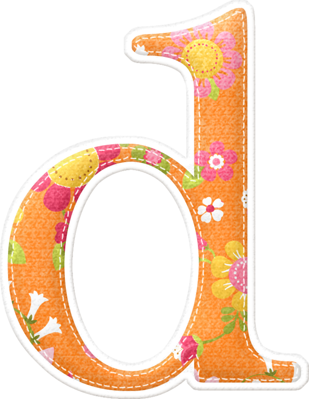 D One Birdie Lane Letter D, Monogram Letters, Alphabet Clipart (619x800), Png Download