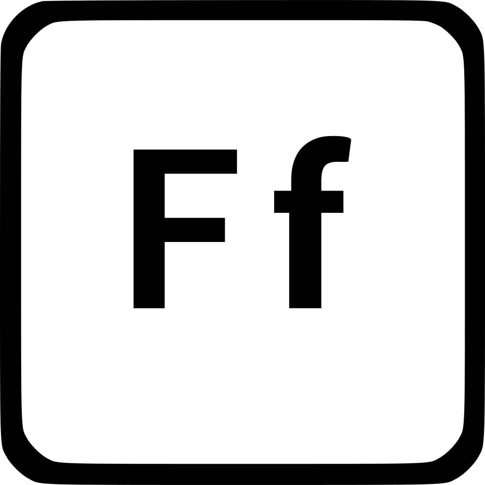 English Alphabet Latin F Comments Clipart (980x980), Png Download