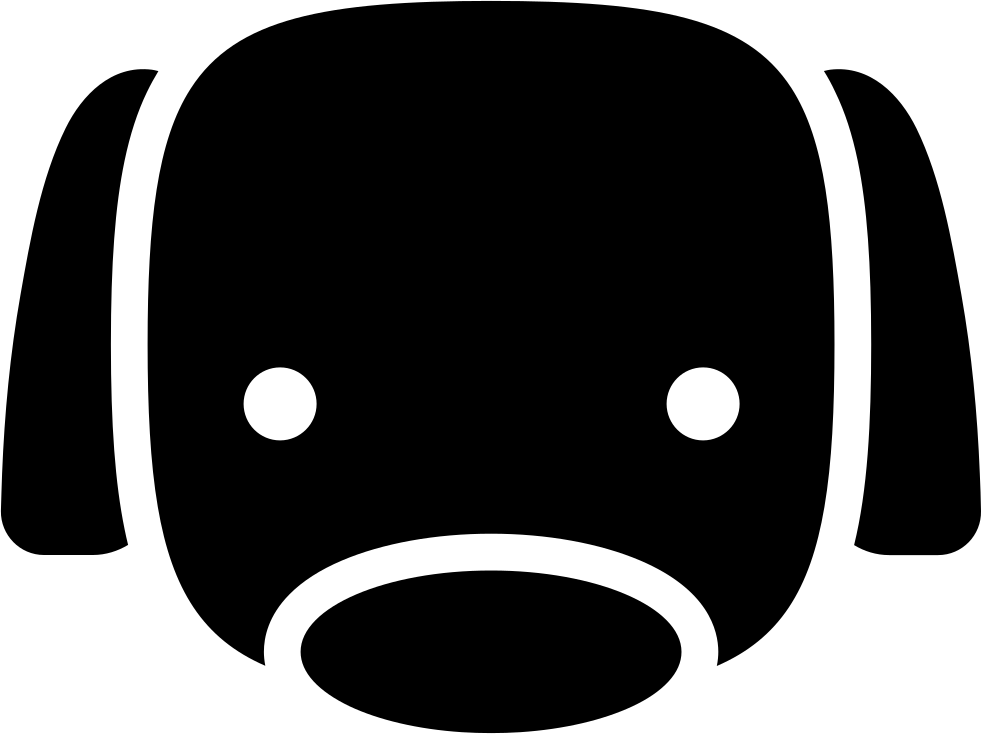 Dog With Square Shape Clipart (981x734), Png Download