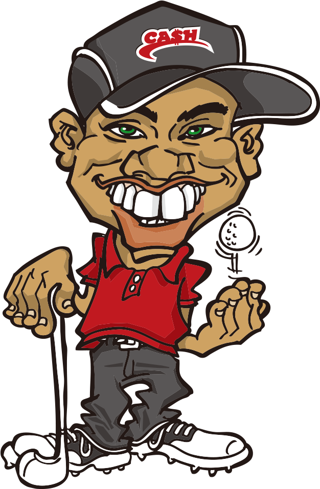 Clip Art Golf Cartoon - Png Download (1000x1000), Png Download