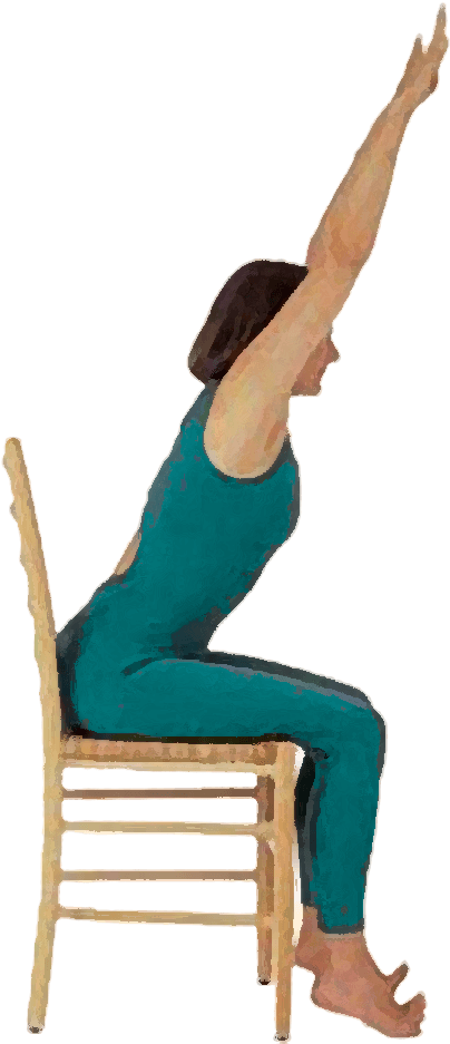 Chair Yoga Clipart - Png Download (404x937), Png Download