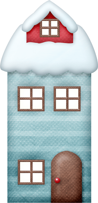 Noel Maisons Clipart (386x800), Png Download