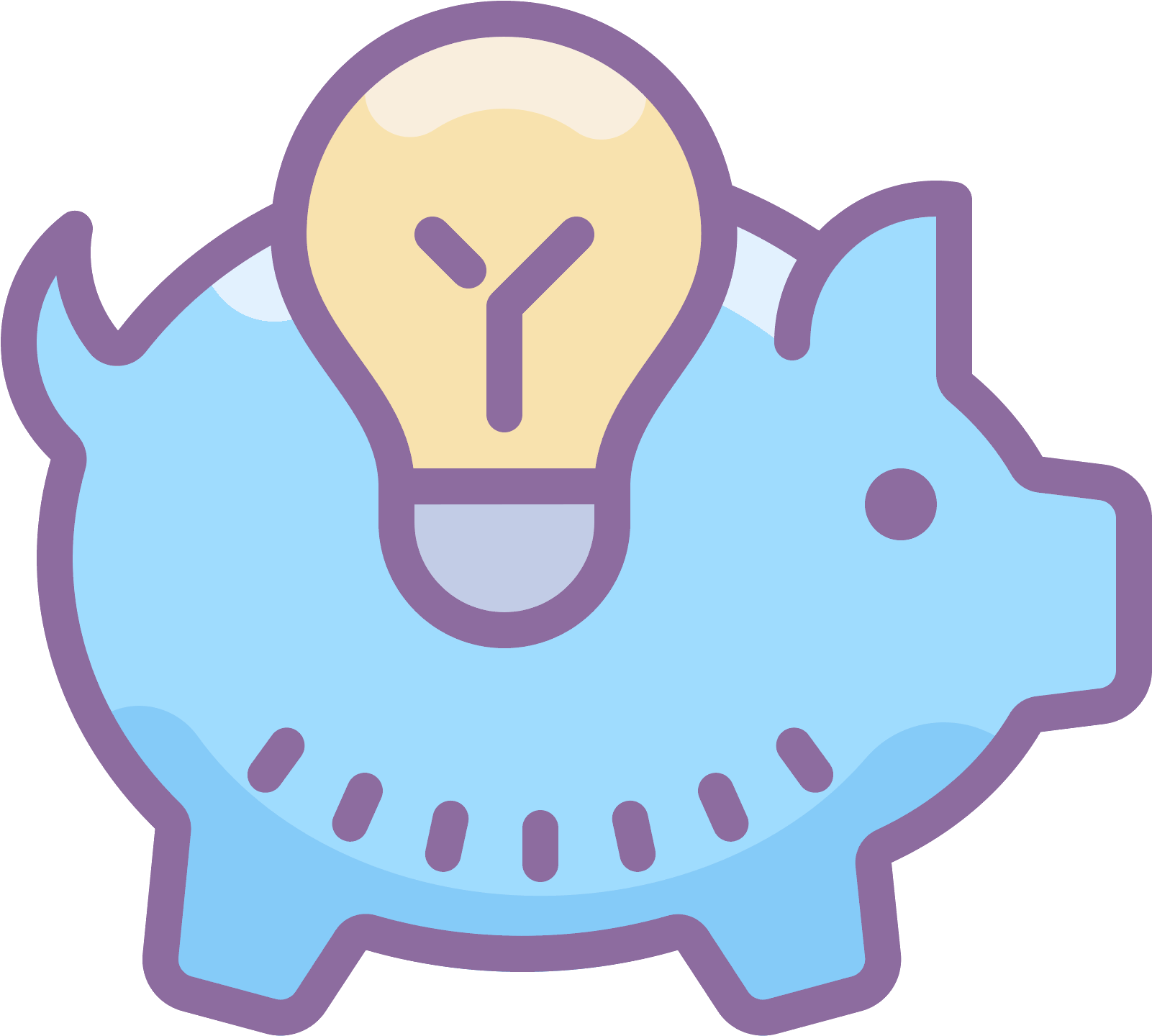 This Is A Picture Of A Piggy Bank Clipart (1600x1600), Png Download