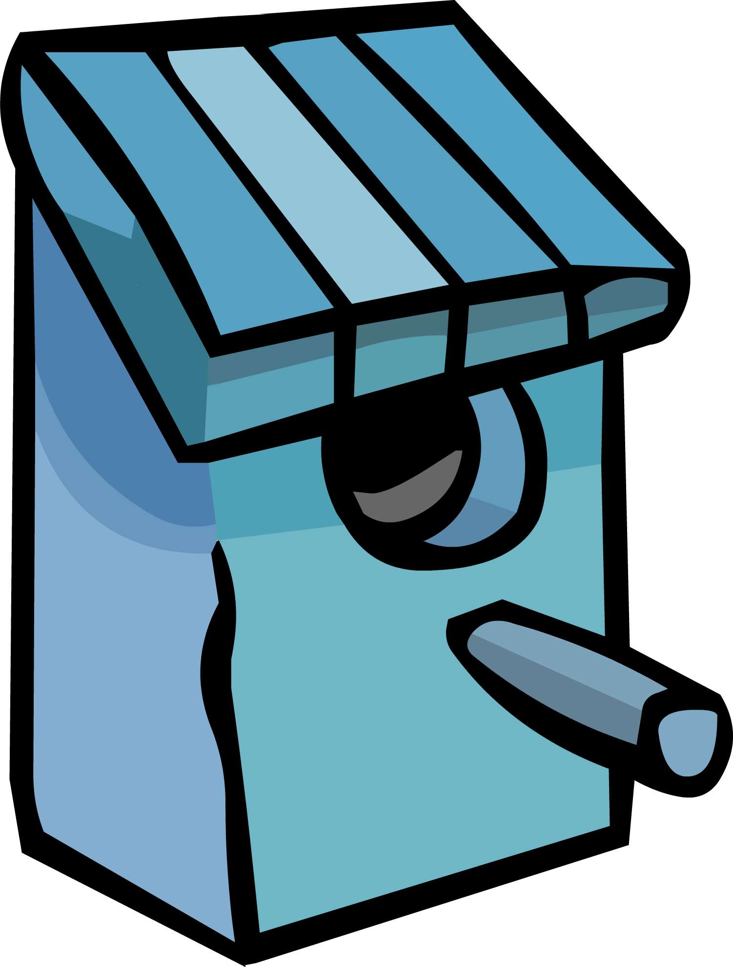 Blue Birdhouse Sprite 001 Clipart (1502x1979), Png Download