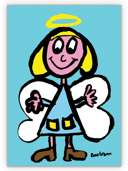 Schutzengel Karte Mit Heiligenschein Clipart (635x550), Png Download