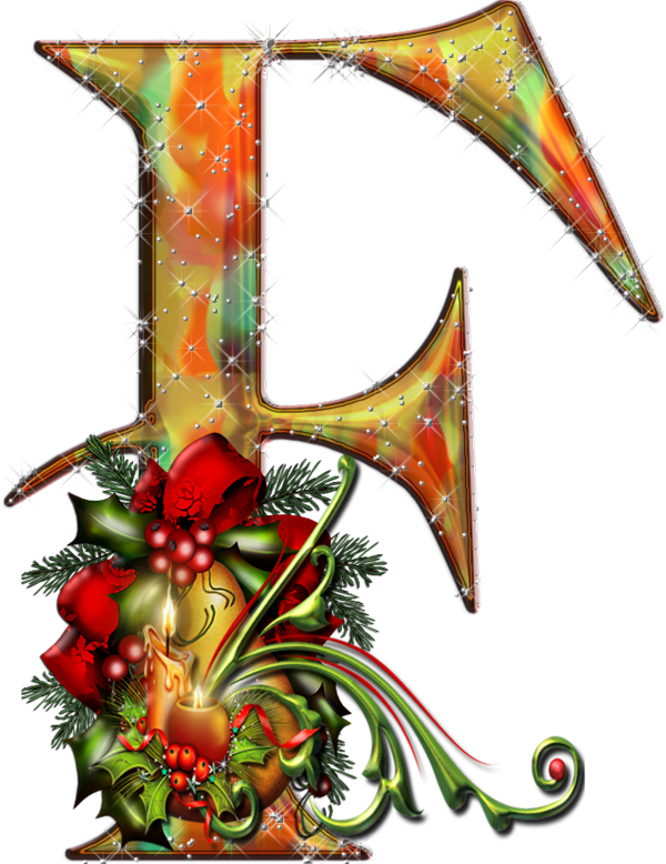 Alphabet De Noel 18 11 Clipart (600x778), Png Download