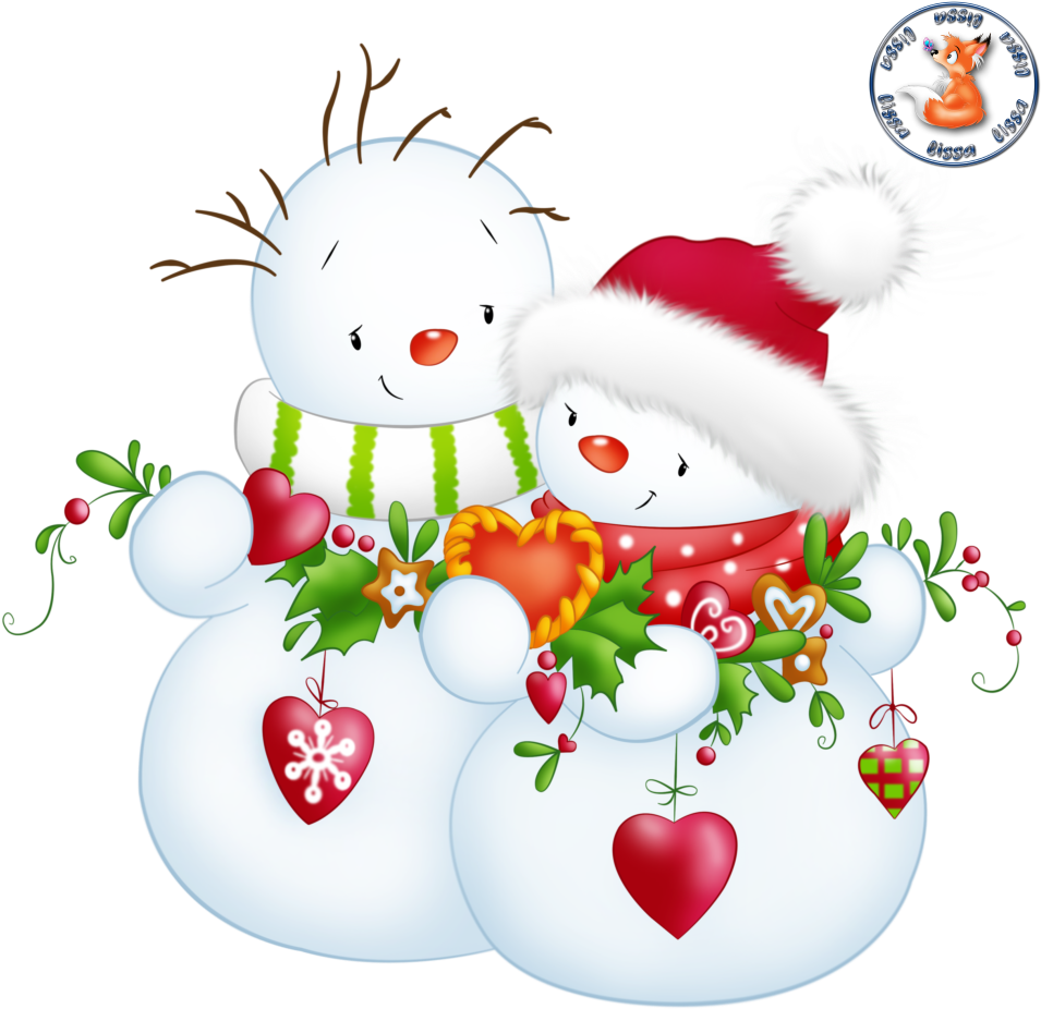Bonhommes De Neige Snowmen Schneemann Muñeco De Nieve Clipart (1024x1024), Png Download