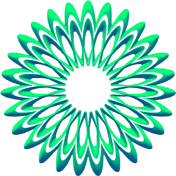 Fleur Stylisée 136 Fleur Stylisée Clipart (600x600), Png Download