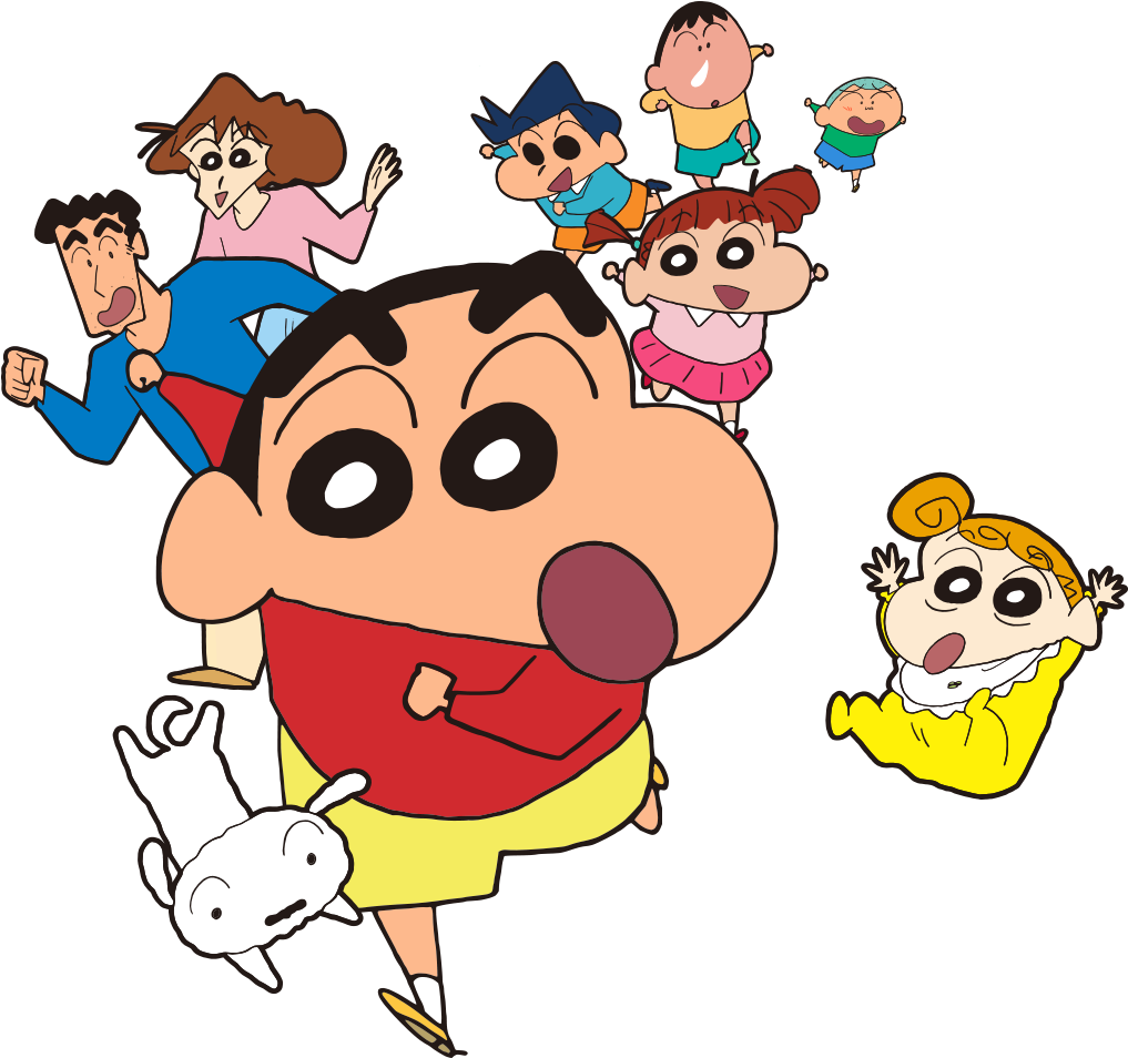 Shinchan Run Picnic Clipart (1020x960), Png Download