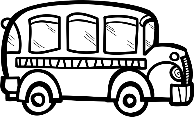 Clipart Of Buses, Bus From And Chalkboard Free - Png Download (767x515), Png Download