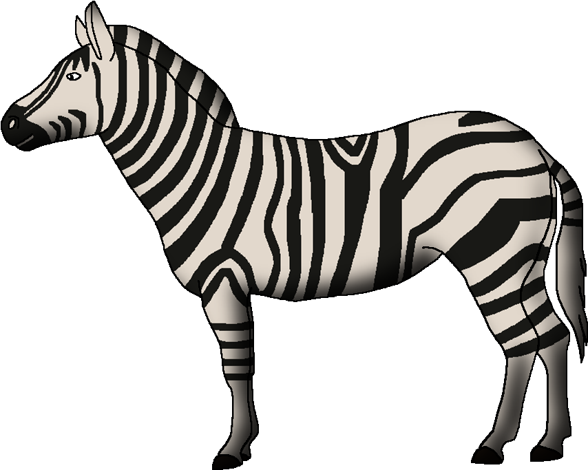 Grant's Zebra Clipart (889x707), Png Download