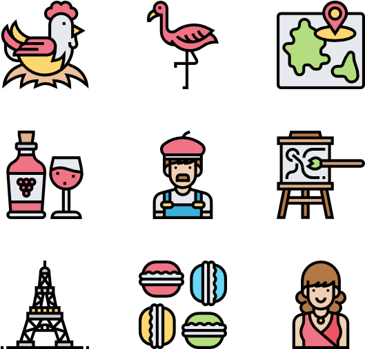 France Symbols Clipart (600x564), Png Download