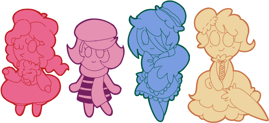 Decided To Draw All The Macaron Cookies I Happened Clipart (941x470), Png Download