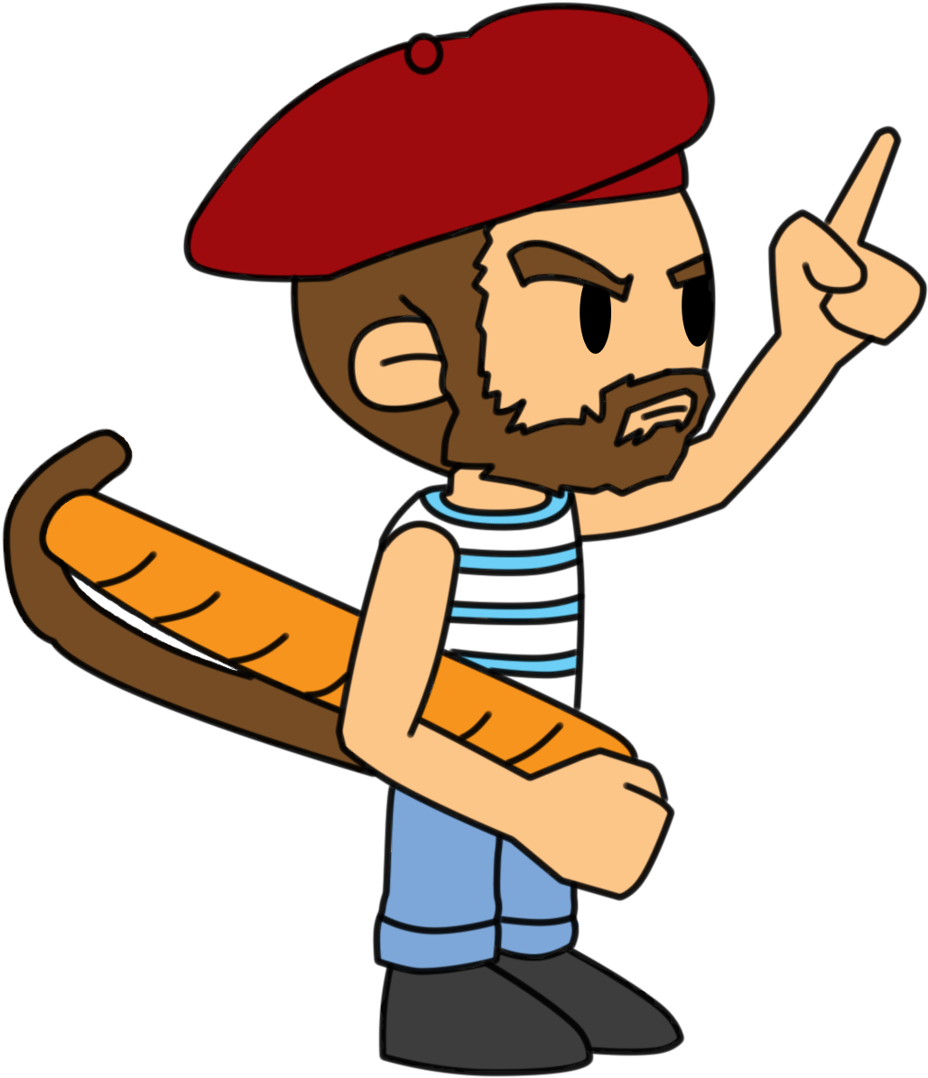 Sterotype Of The French Guy / Stéréotype Clipart (1209x1426), Png Download