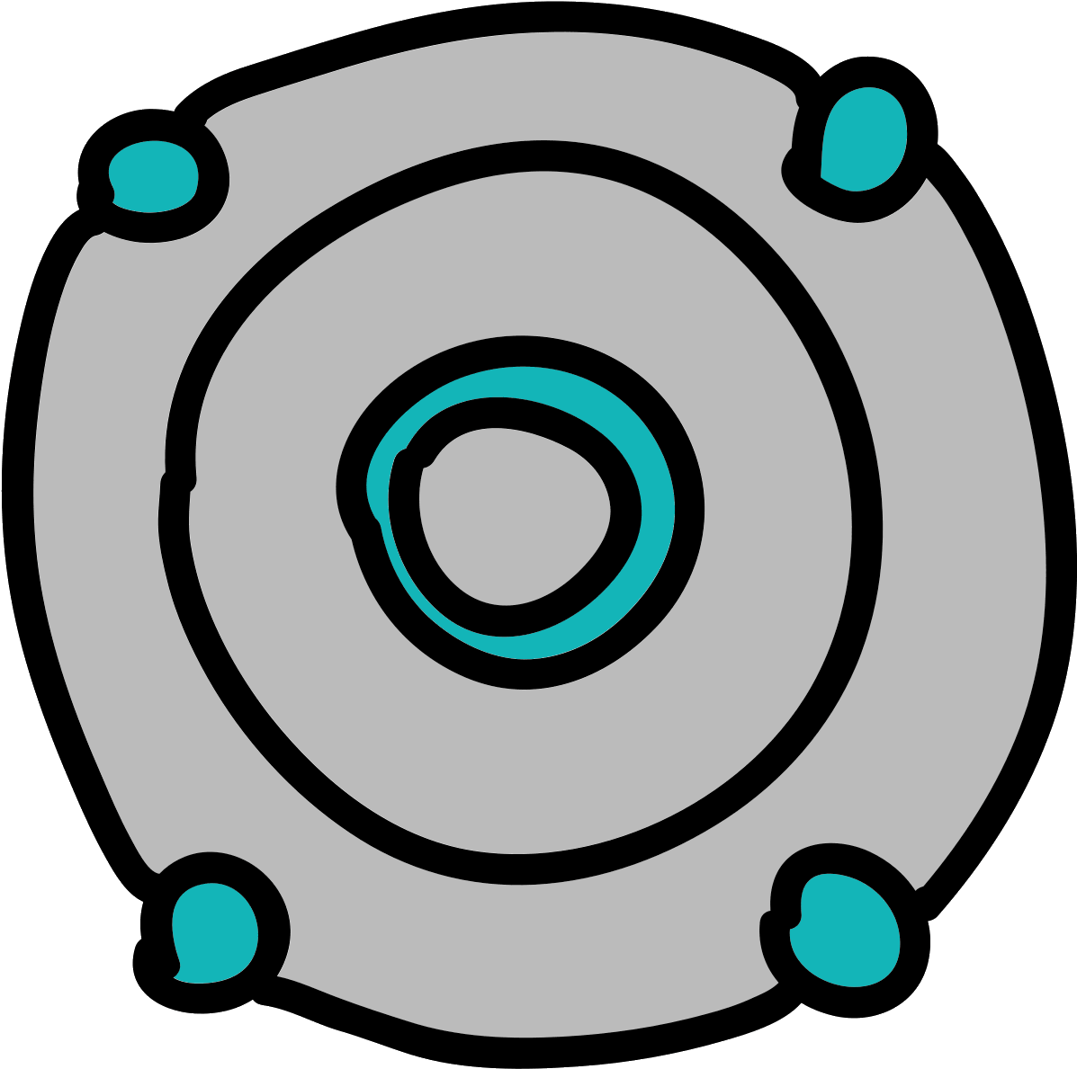 Runder Digitaler Lautsprecher Icon Clipart (1600x1600), Png Download