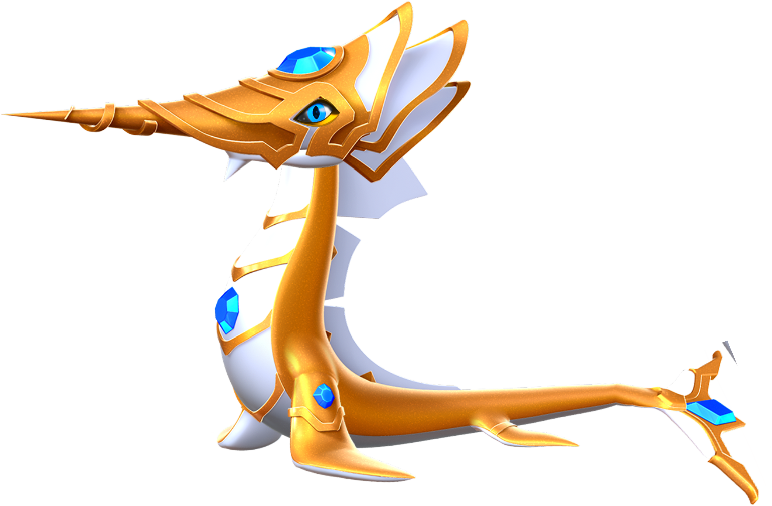 Narwhale Dragon Clipart (1539x1009), Png Download