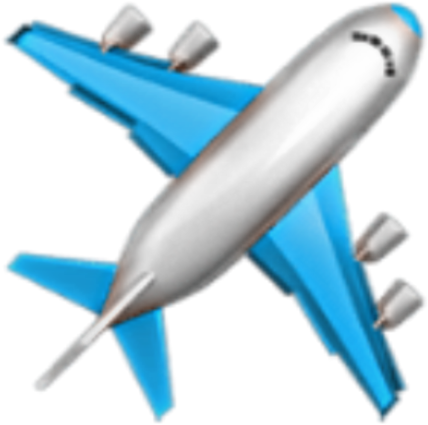 Flugzeug Emoji Apple Clipart (1024x1024), Png Download