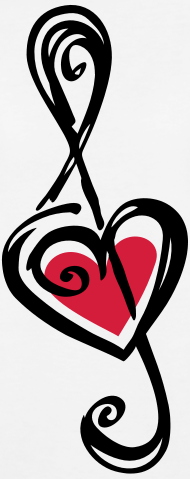 Damen-shirt Mit Notenschlüssel Clipart (190x479), Png Download