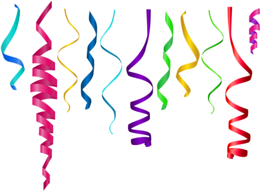 Free Png Download Curly Ribbons Clipart Png Photo Png Transparent Png (850x629), Png Download
