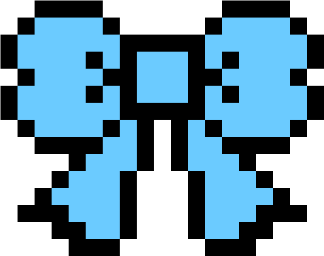 Hair Bow Pixel Art Grid Clipart (1190x1190), Png Download