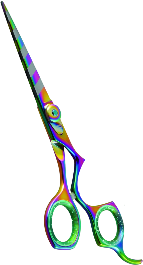 Professional Samurai Rainbow Titanium Steel Razor Edge Clipart (600x1085), Png Download