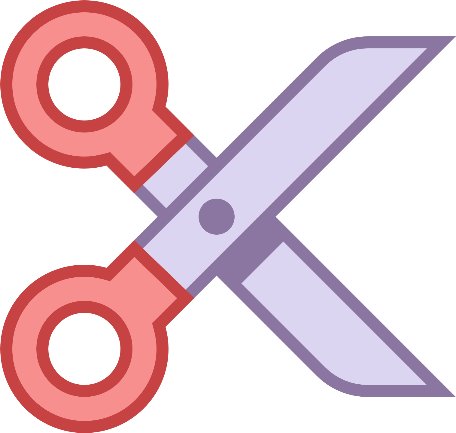 A Pair Of Scissors Opened And Pointed Right Clipart (1600x1600), Png Download