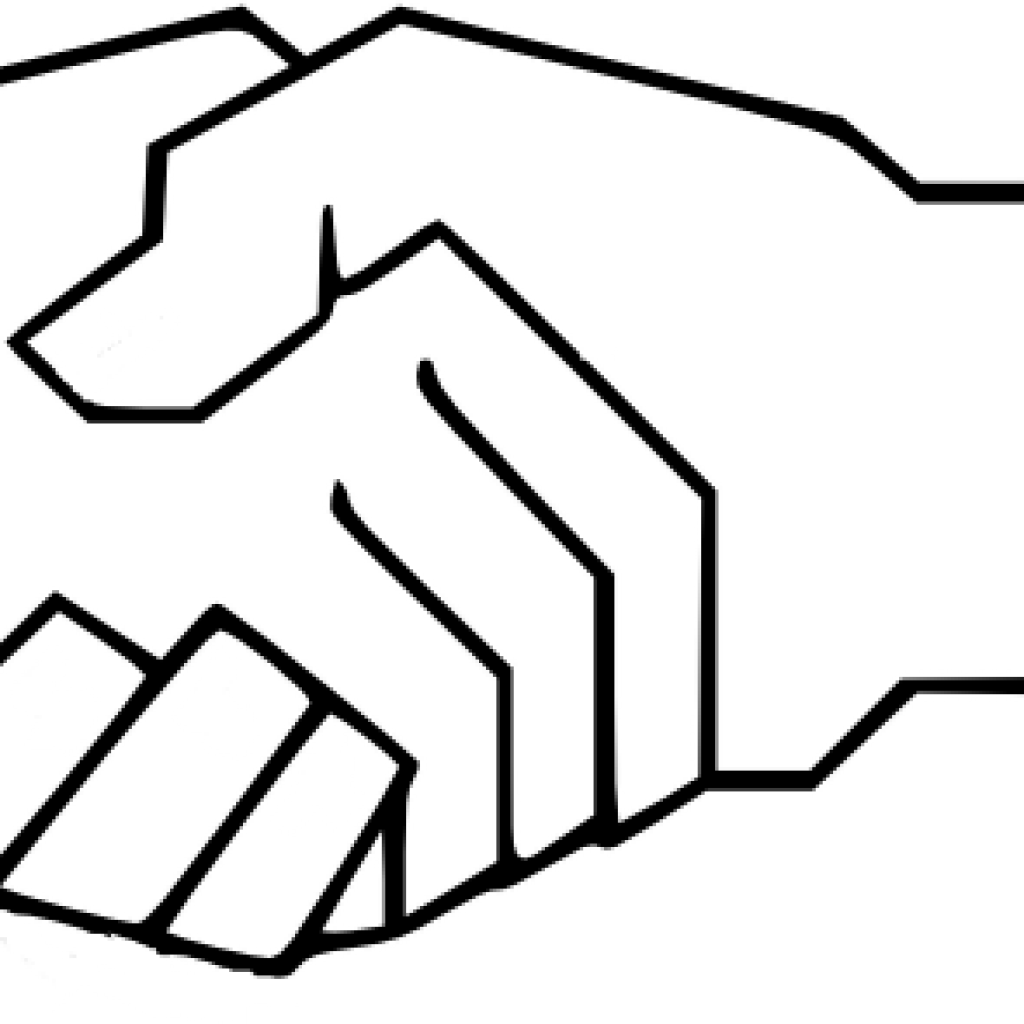 Shake Hand Clipart Shake Hands Clipart Simple Handshake - Png Download (1024x1024), Png Download