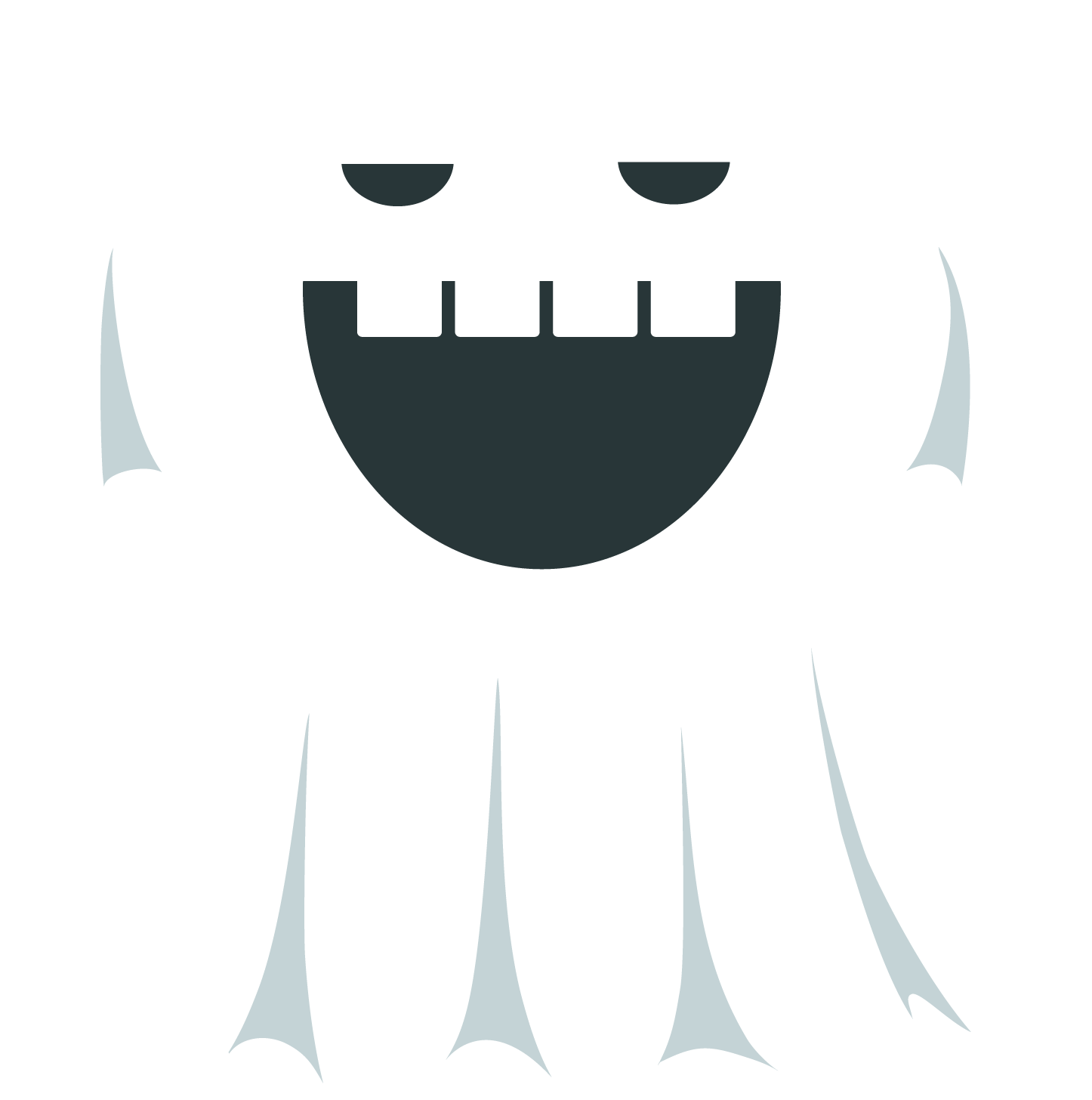 Ghost Png Transparent Clipart (1446x1456), Png Download