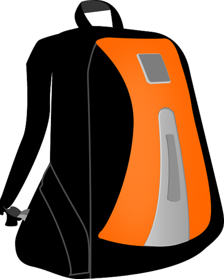 The Essential Items That You Need To Have When Backpacking Clipart (754x940), Png Download