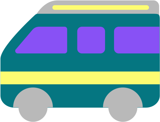 U 1 F 690 Minibus Clipart (568x568), Png Download