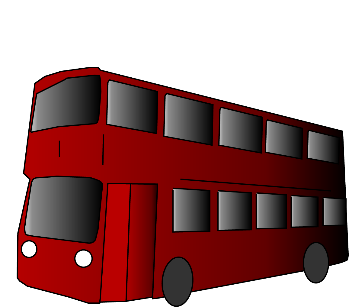 Clipart Bus Double Decker Bus - Png Download (1250x1250), Png Download